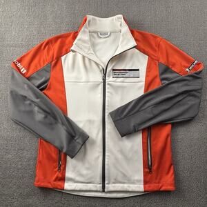 Porsche Jacket Adult Size Medium Drivers Selection Softshell Full Zip Mens
